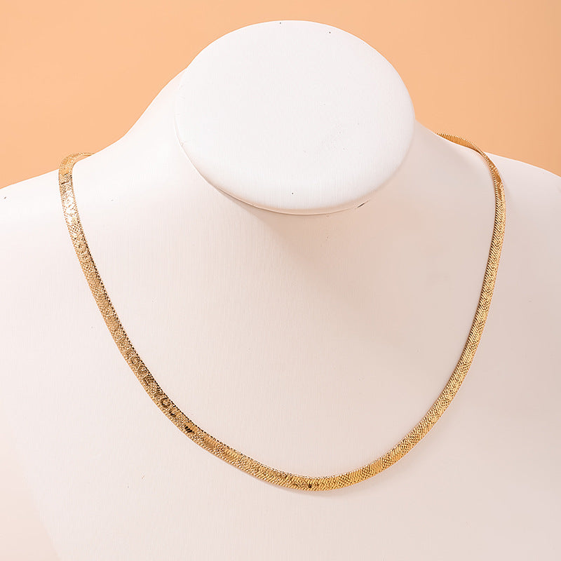 European Elegance Snake Chain Necklace by Planderful - Vienna Verve Collection