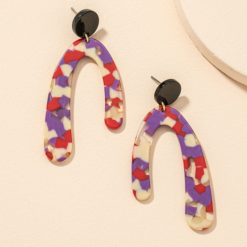 Acrylic Geometric Earrings - Vienna Verve Collection