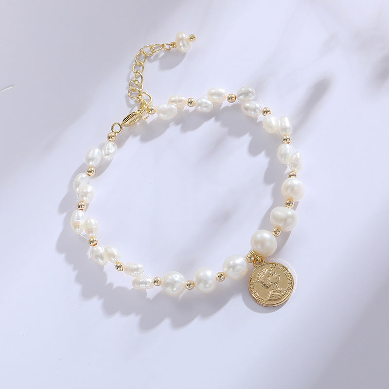 Fortune's Favor Freshwater Pearl Sterling Silver Bracelet