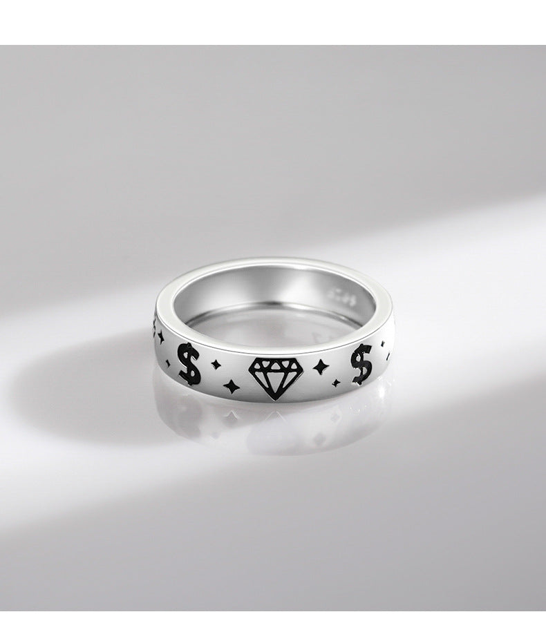 Sterling Silver Genie Symbol Ring - Versatile Fashion Wholesale Jewelry