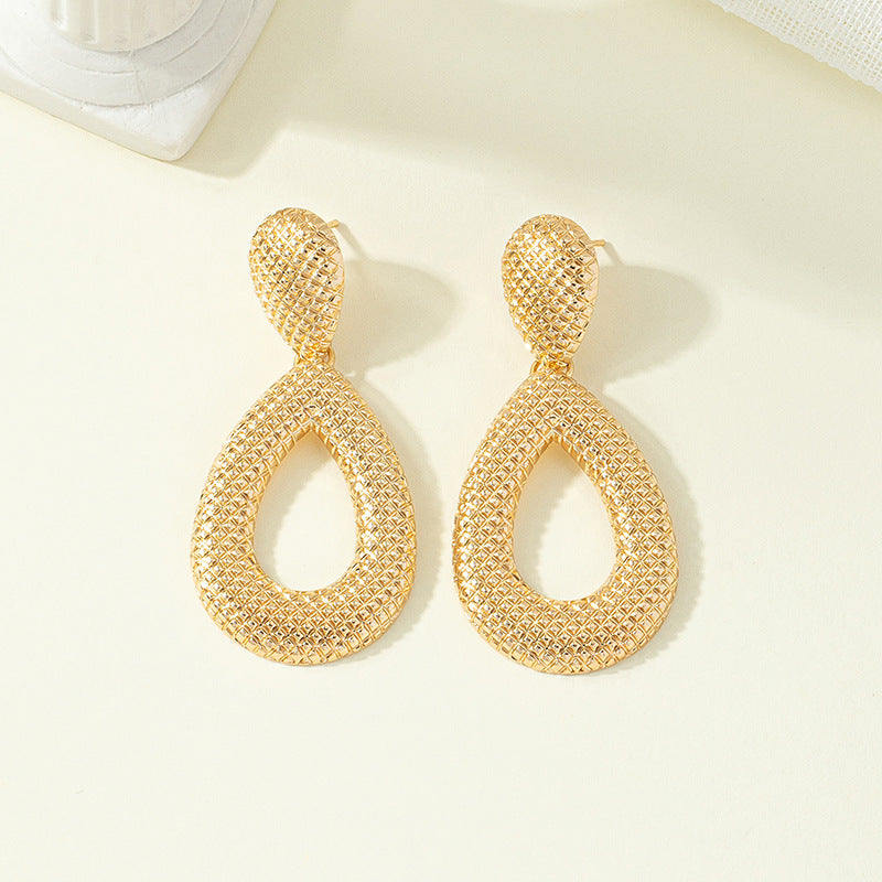 Bohemian Style Lightweight Earrings with Exaggerated Geometric Design