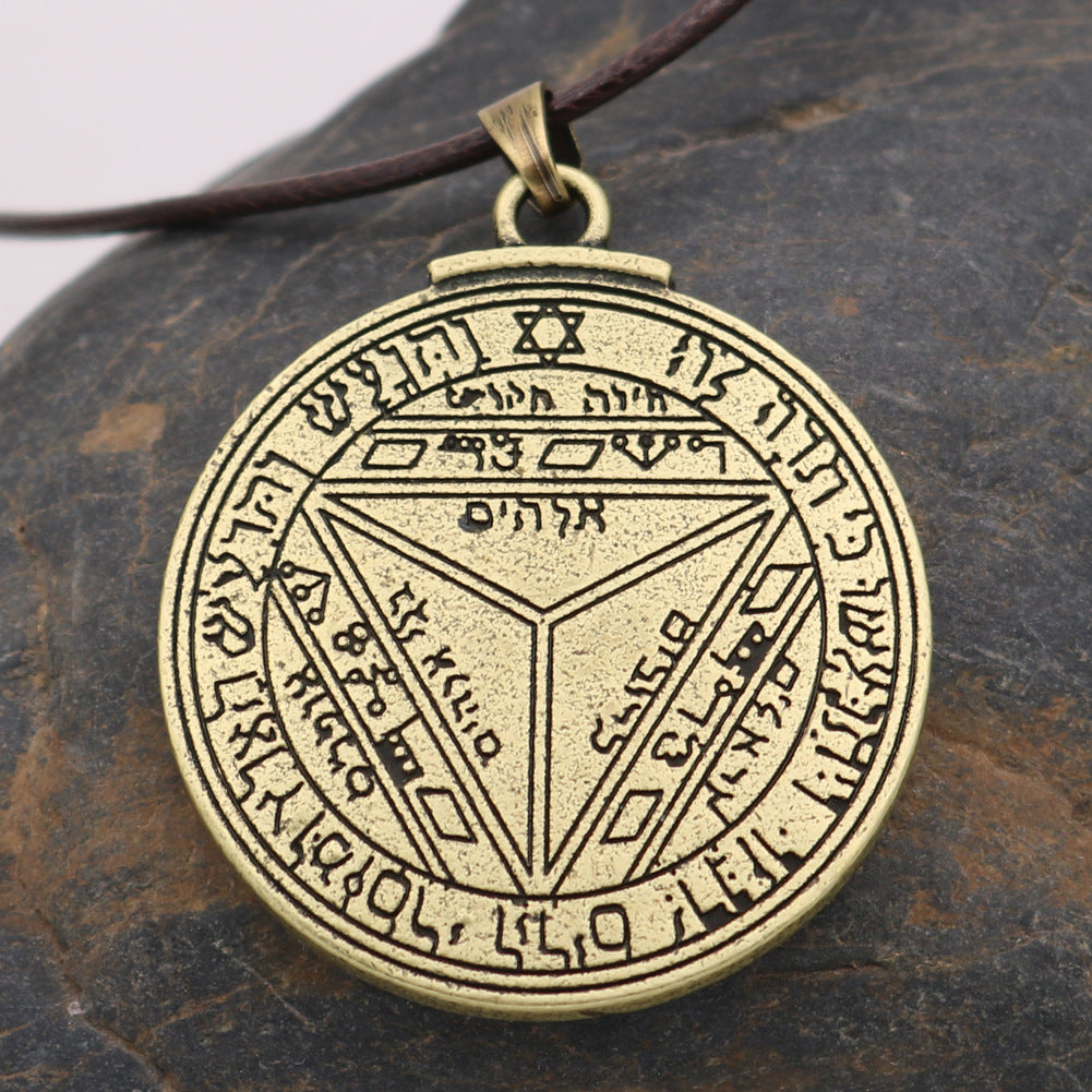 European and American Jewelry Wholesale: Solomon Smart Key Necklace, Saturn Amulet, Men's Pendant - Norse Legacy