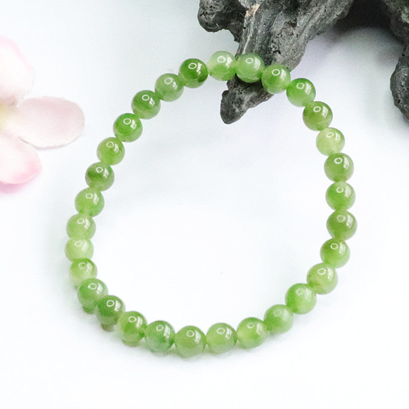 Fortune's Favor Sterling Silver Jade Bracelet