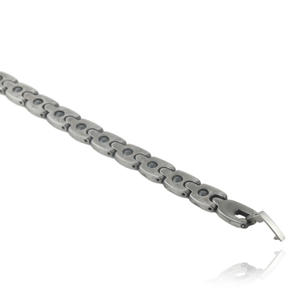 Punk-Inspired Personalized Titanium Steel Bracelet for Men and Women