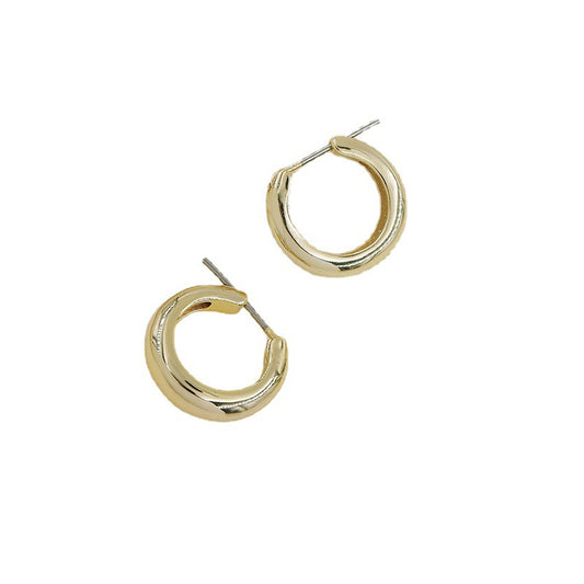 Trendy European Copper Circle Earrings - Vienna Verve by Planderful