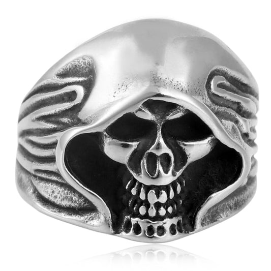 Trendy Retro Skull Ring for Men - Personalized Titanium Steel Jewelry