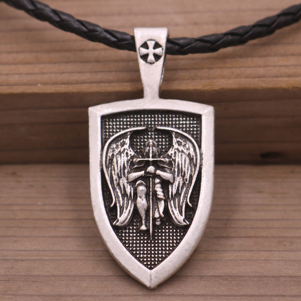 European and American Angel Amulet Necklace - Men's Jewelry from Norse Legacy