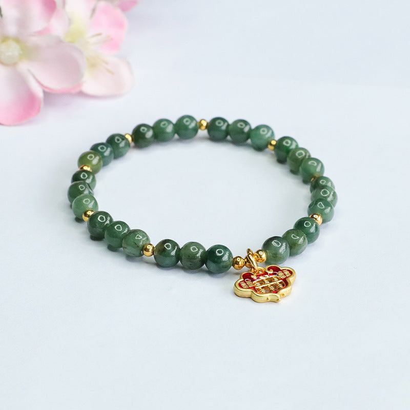 Green Jade Ruyi Abacus Bracelets