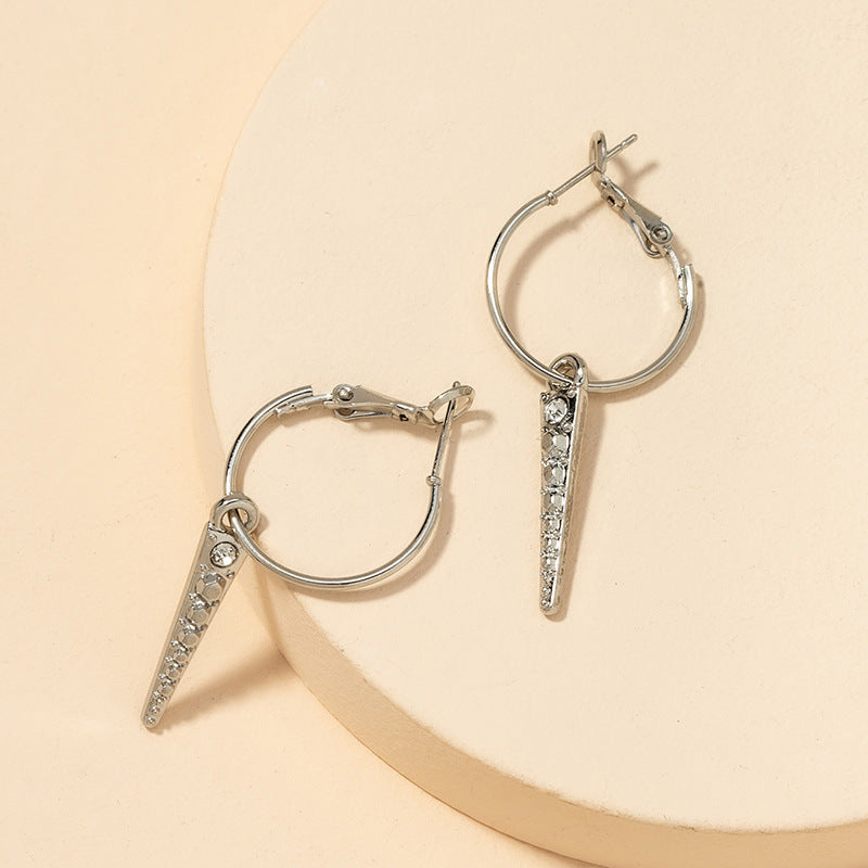 Exaggerated Metal Texture Earrings from Vienna Verve Collection