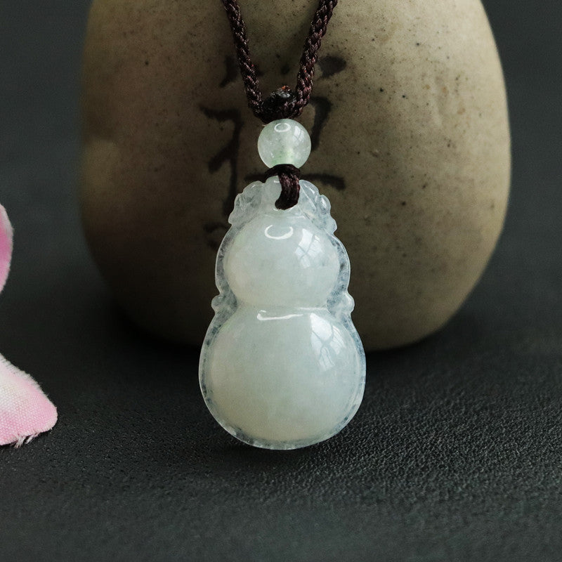 Grade A Gourd Fortune's Favor Jade Pendant