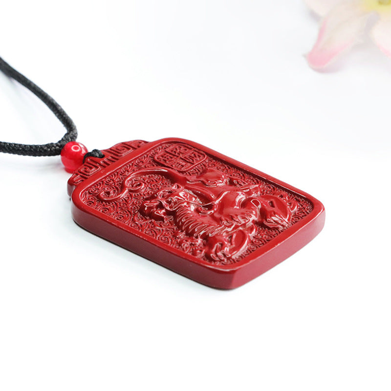 Cinnabar Pendant Purple Gold Sand Kirin Pendant