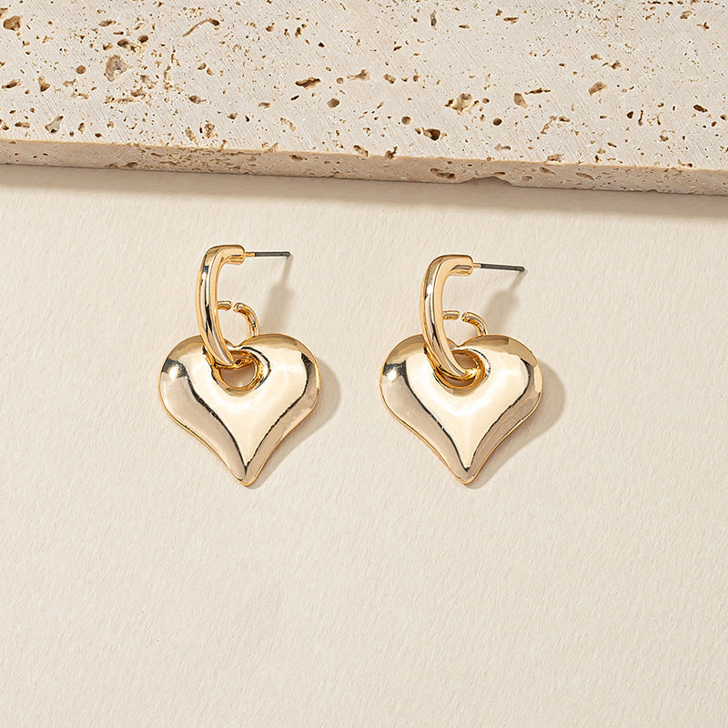 Three-Dimensional Love Earrings - Vienna Verve Collection