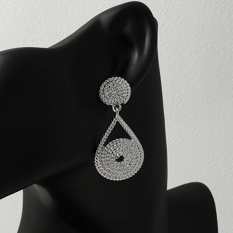 Metallic Thread Dangle Earrings - Vienna Verve Collection