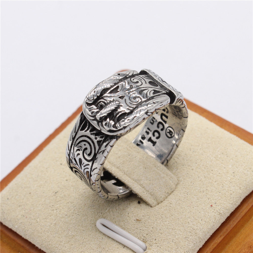 Vintage European and American Men's Belt Buckle Ring