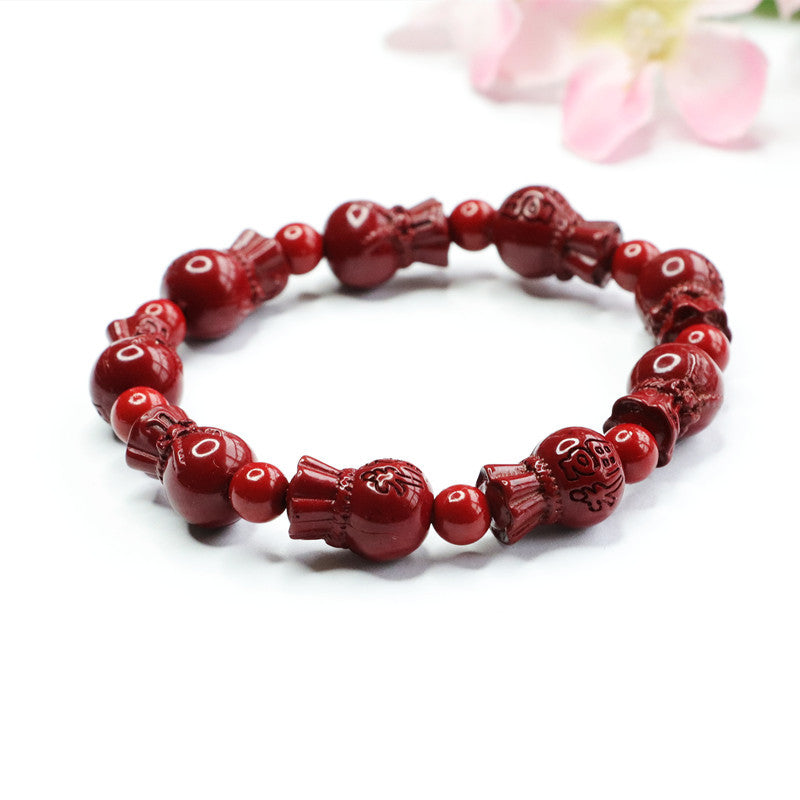 Fortune's Favor Cinnabar Stone Bracelets