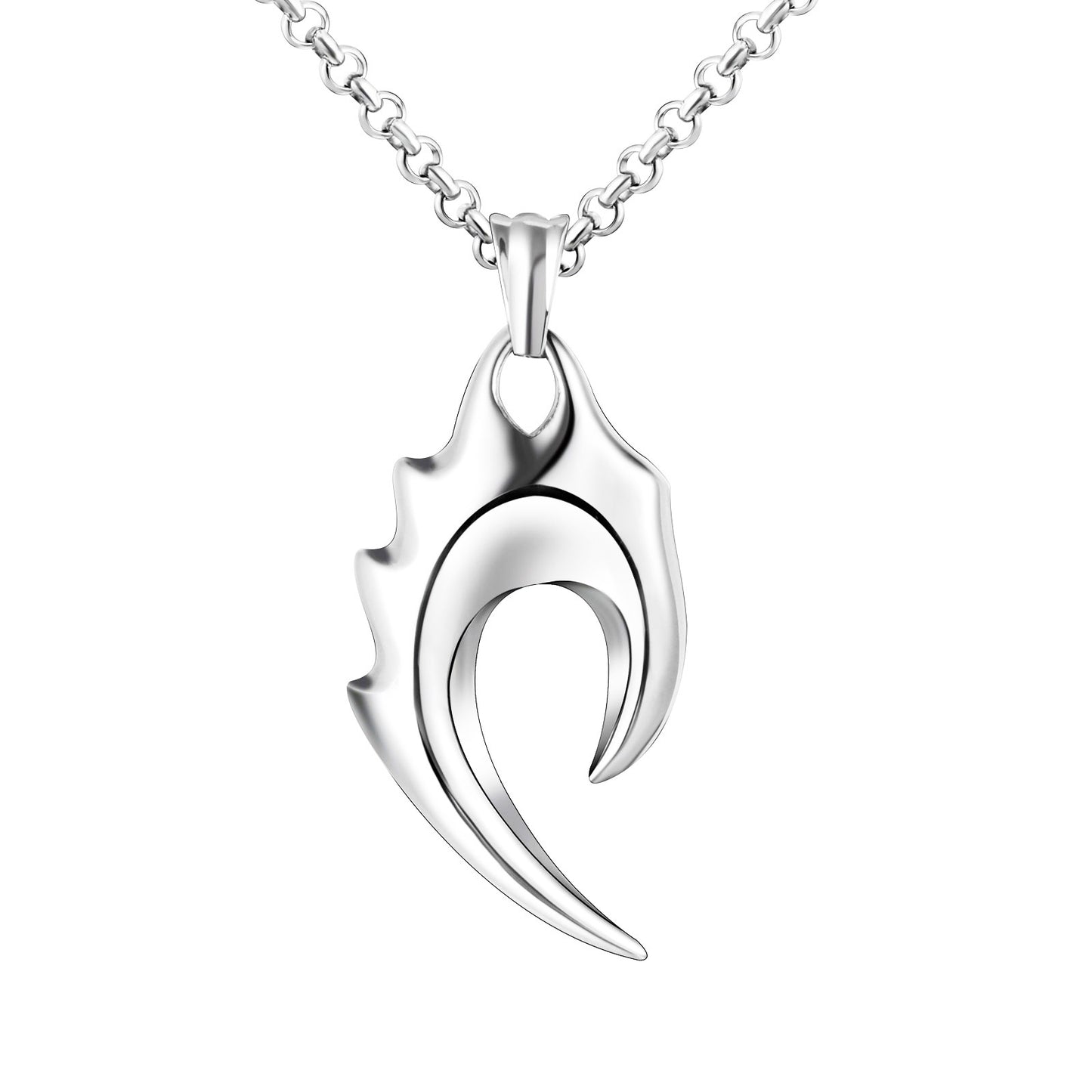 Trendy Personalized Titanium Steel Necklace for Men with Unique Symbol Pendant - Wholesale Fashion Accessories