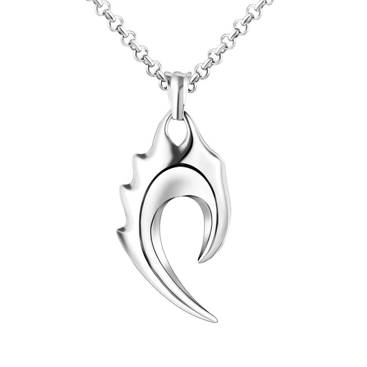 Trendy Personalized Titanium Steel Necklace for Men with Unique Symbol Pendant - Wholesale Fashion Accessories