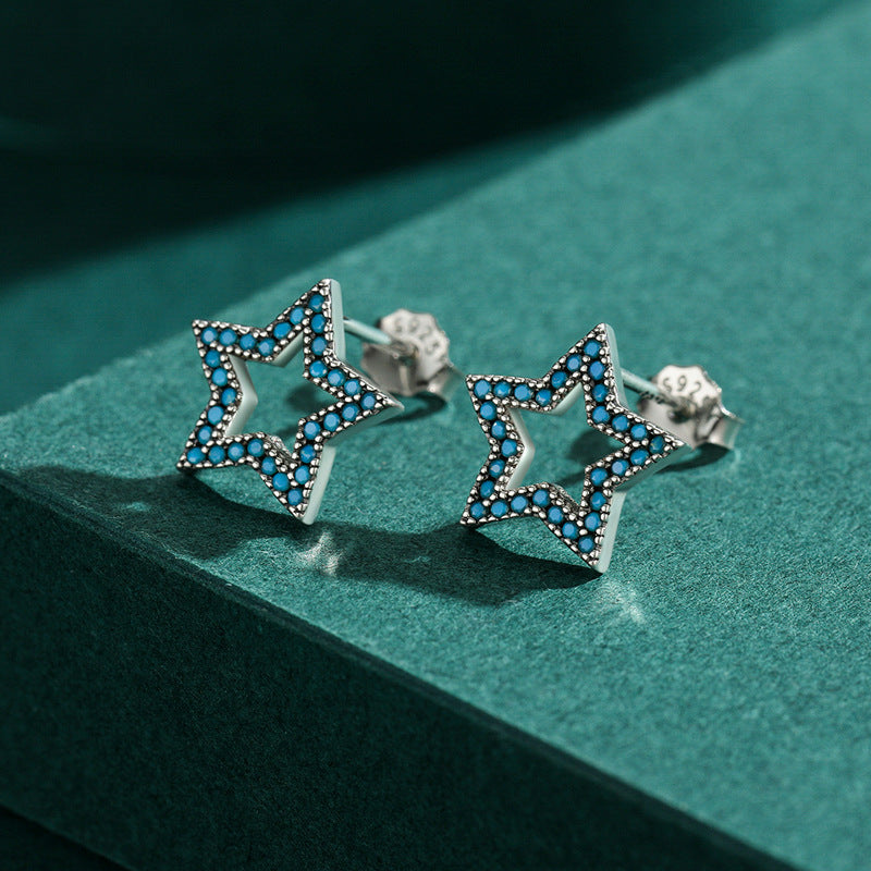 Wholesale Retro Turquoise Earrings with S925 Sterling Silver