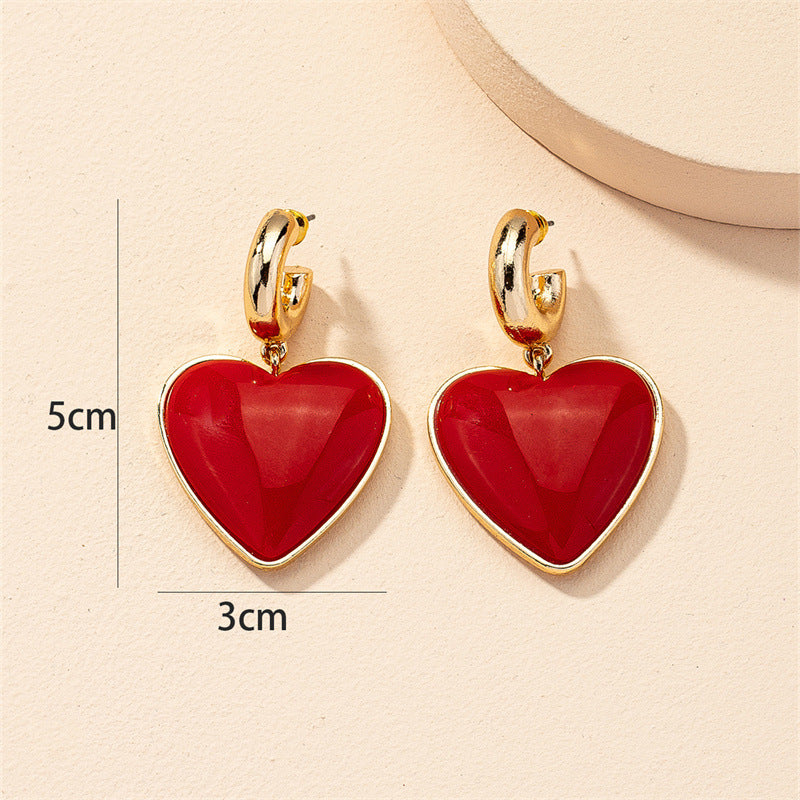 Exaggerated Love Earrings Set in Vienna Verve Collection