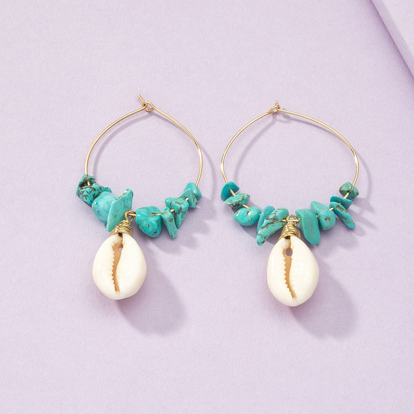 Luxe French Shell Earrings with a Sweet Twist