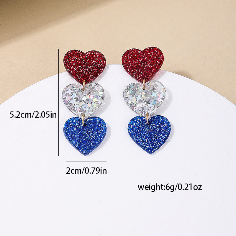 Love Letter Acrylic Earrings - Vienna Verve Collection