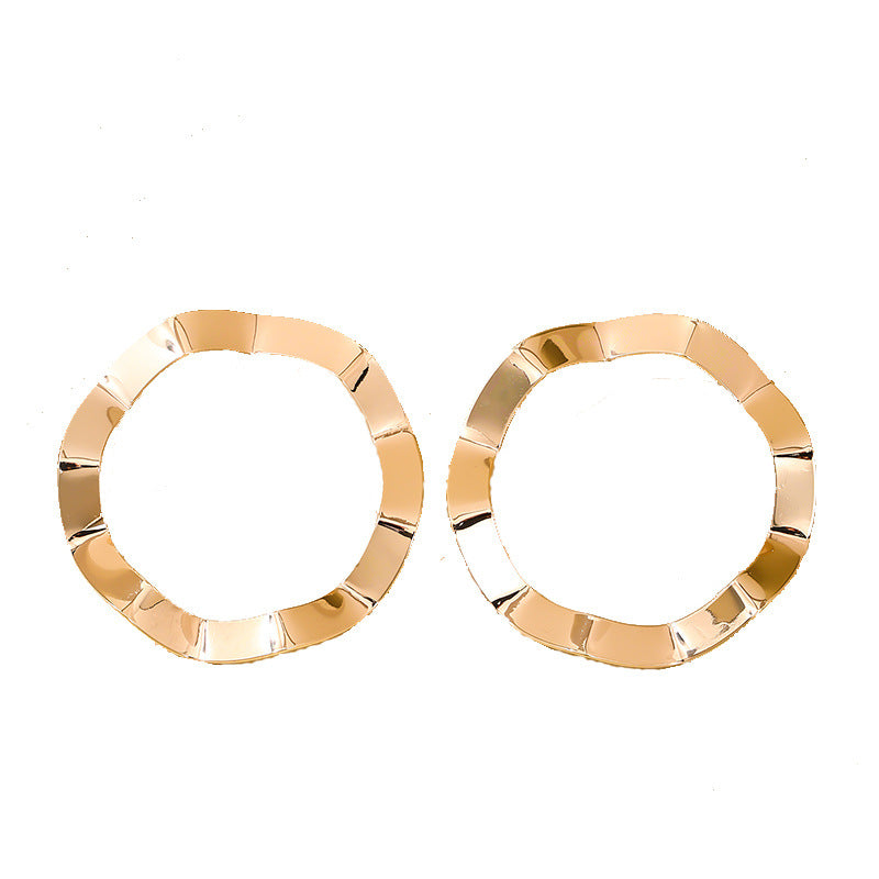 Exaggerated Geometric Circle Earrings - Vienna Verve Collection