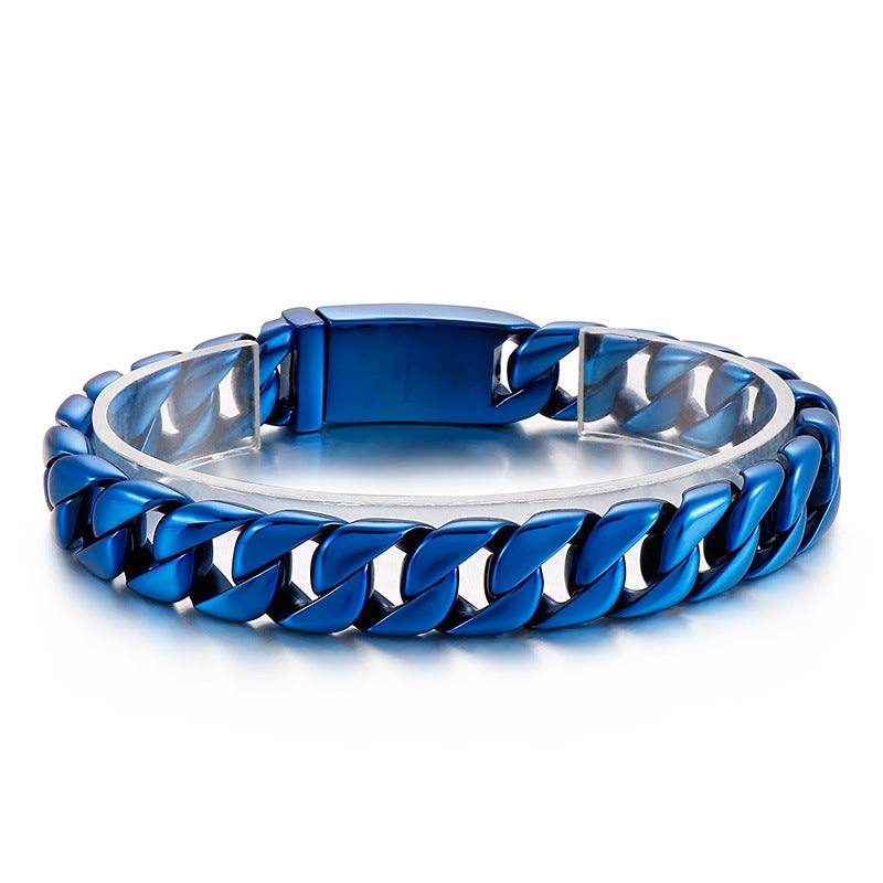 Korean-Inspired Simple Titanium Steel Bracelet for Men - Trendy Fashion Accessory