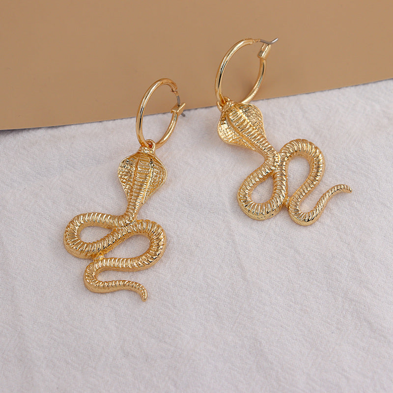 Exaggerated Snake Earrings - Vienna Verve Collection - Fashion Enthusiast's Choice