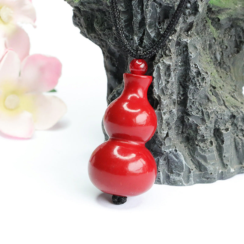 Cinnabar Gourd Pendant: A Divine Symbol of Elegance