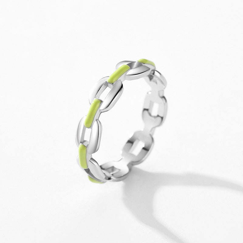 Stylish Geometric Lines Sterling Silver Ring for Women - Trendy and Versatile Accessory for 2022