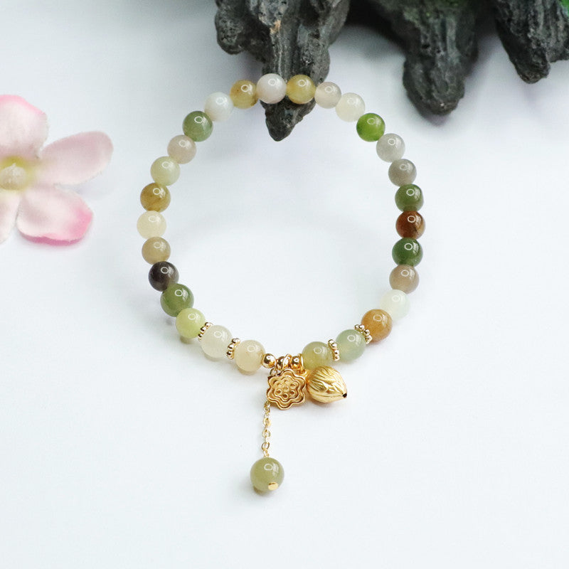 Fortune's Favor Sterling Silver Jade Bracelet