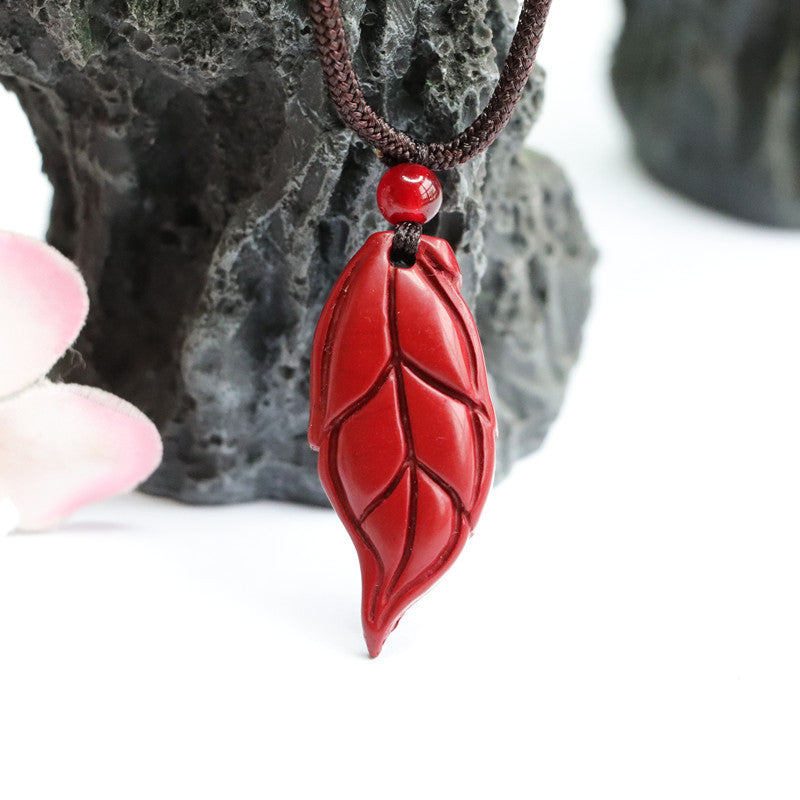 Scarlet Sand Pendant, Lavender Gold Sand Leaf Pendant, Vintage Jewelry