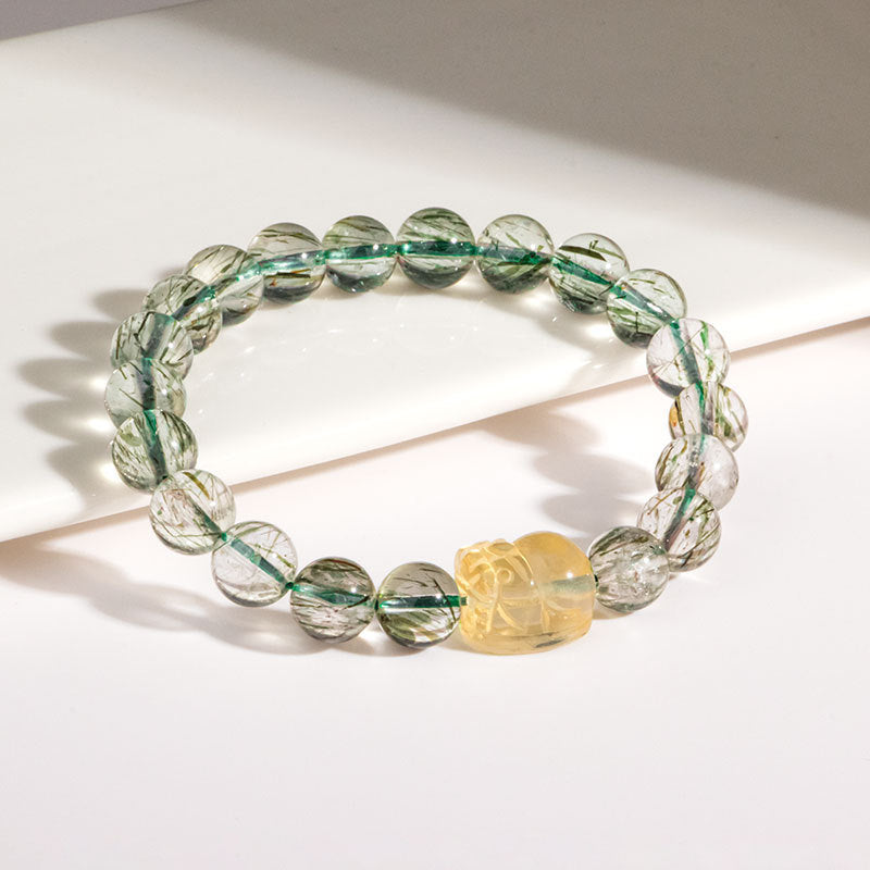 Fortune's Favor Sterling Silver Crystal and Tourmaline Bracelet