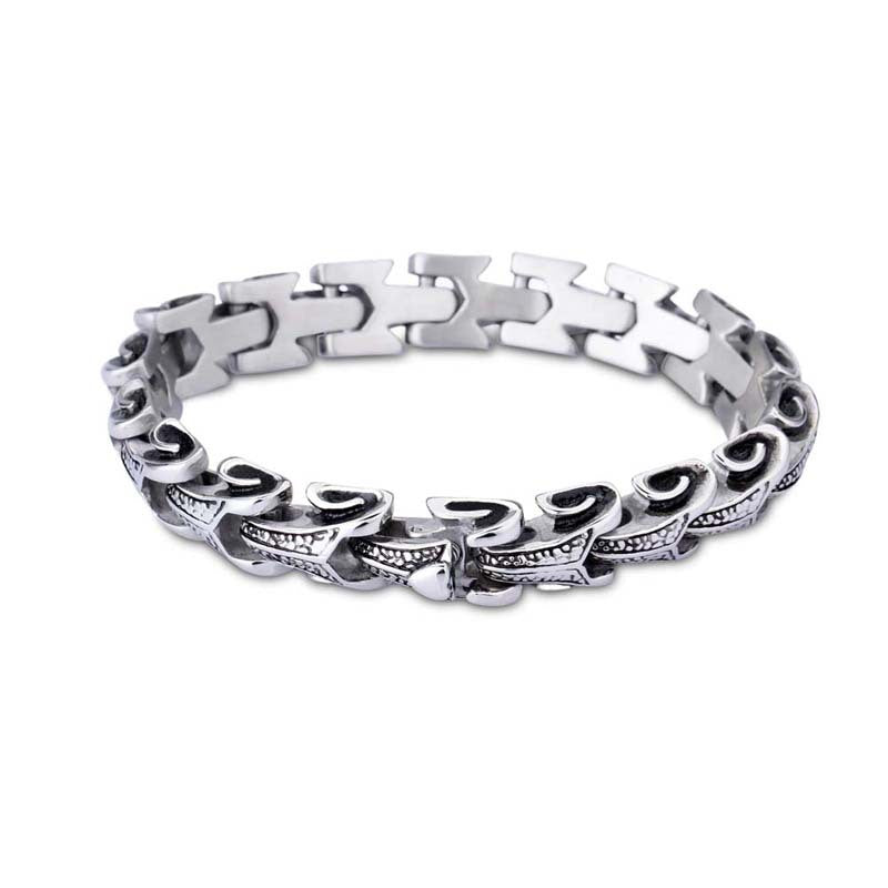 Korean-Inspired Titanium Steel Bracelet for Men, Alternative Personality Jewelry