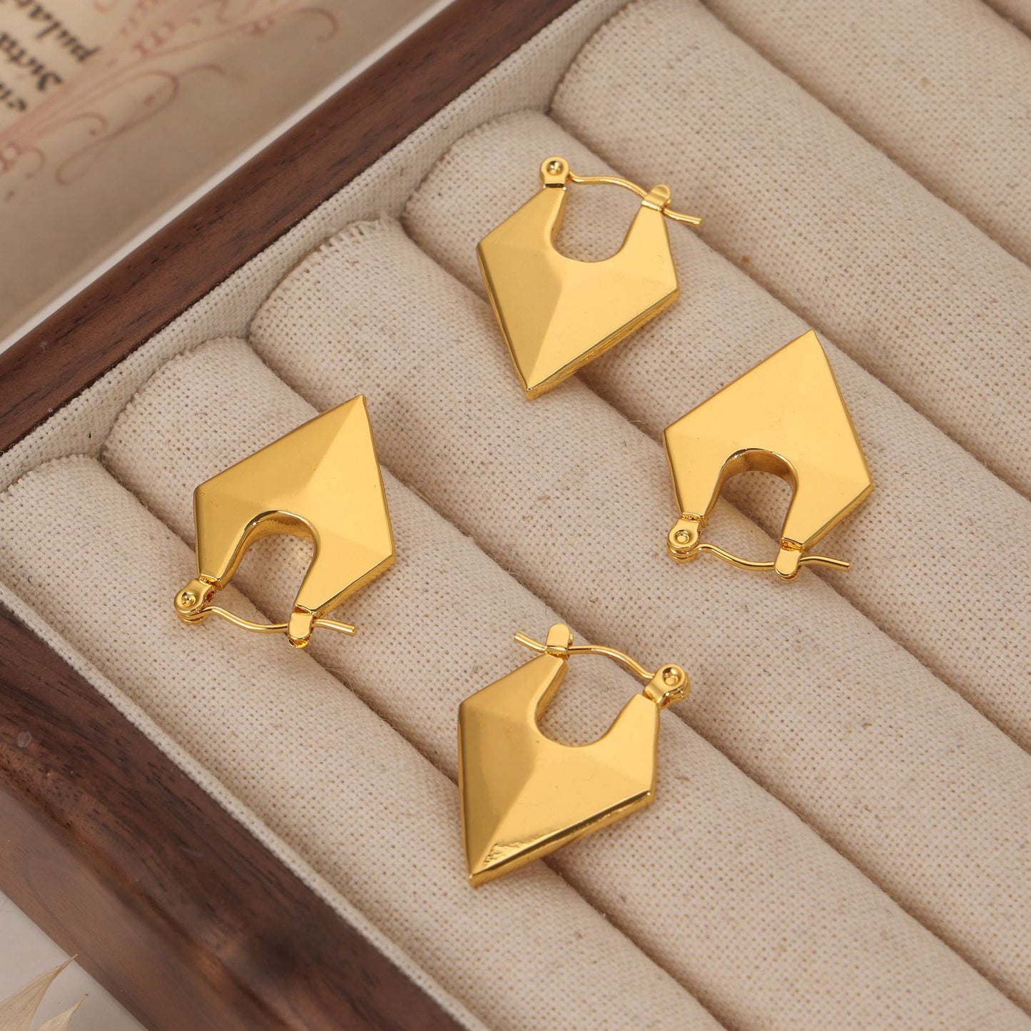 Chic Geometric Gold-Plated Earrings - Everyday Genie Collection