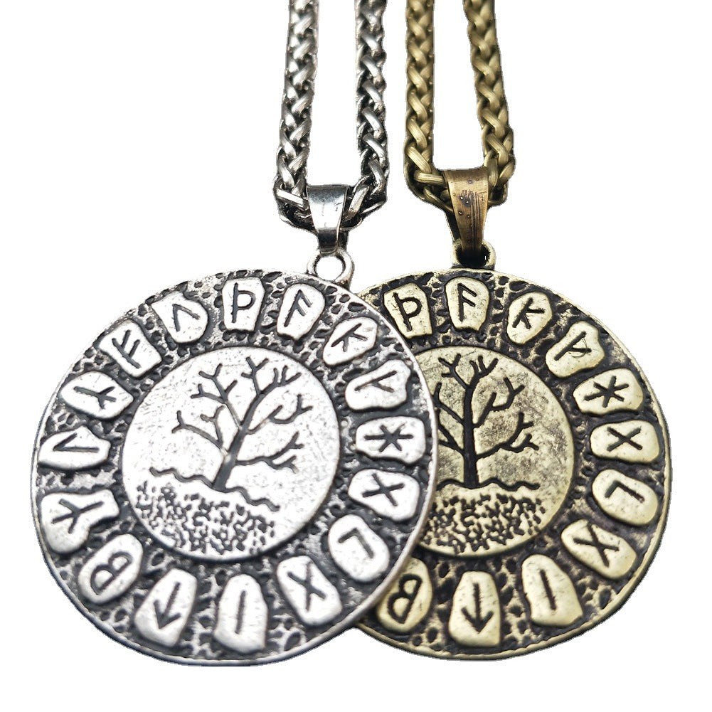 Norse Legacy Necklace - Viking Rune and World Tree Jewelry