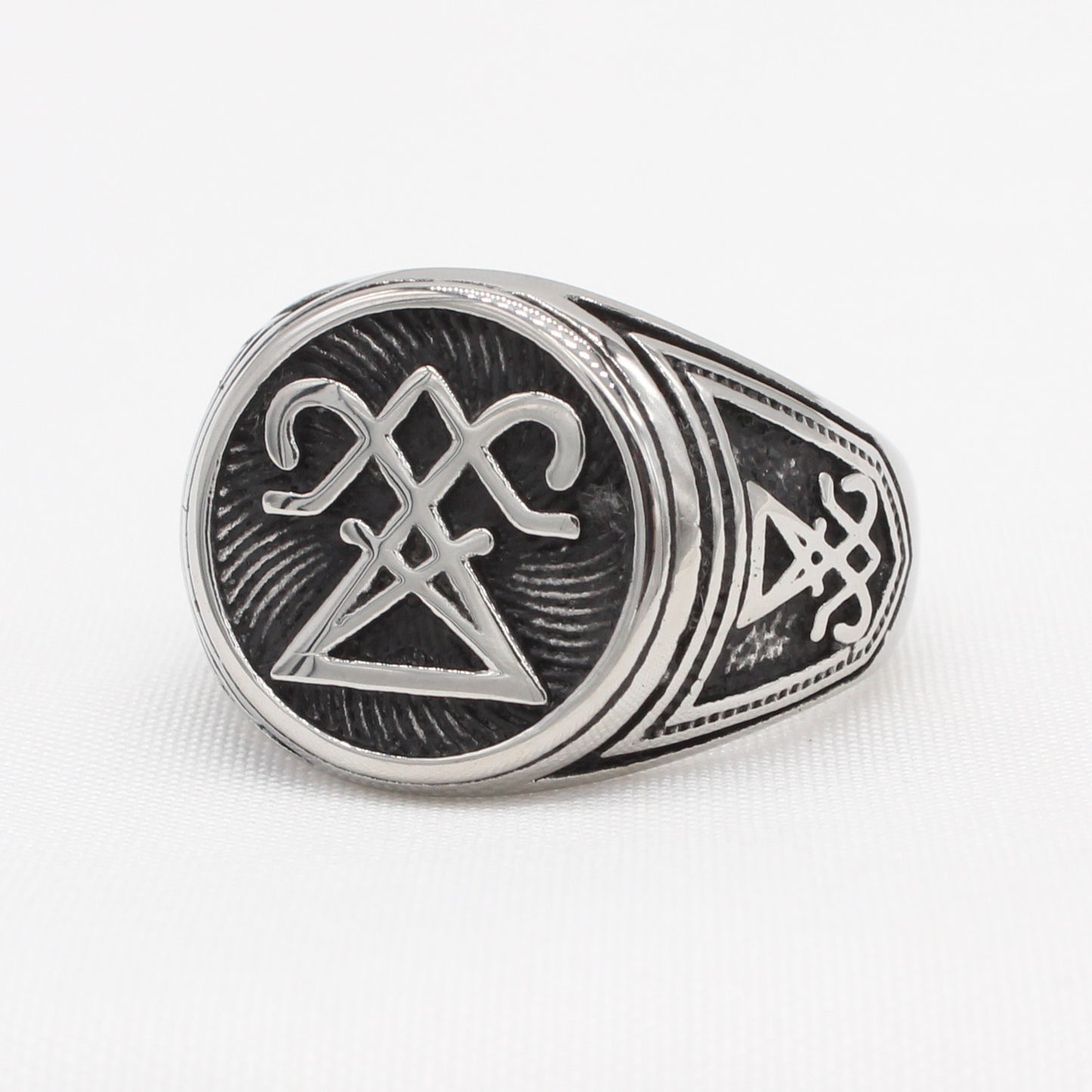 Personalized Retro Viking Titanium Steel Men's Ring - European & American Wholesale Jewelry