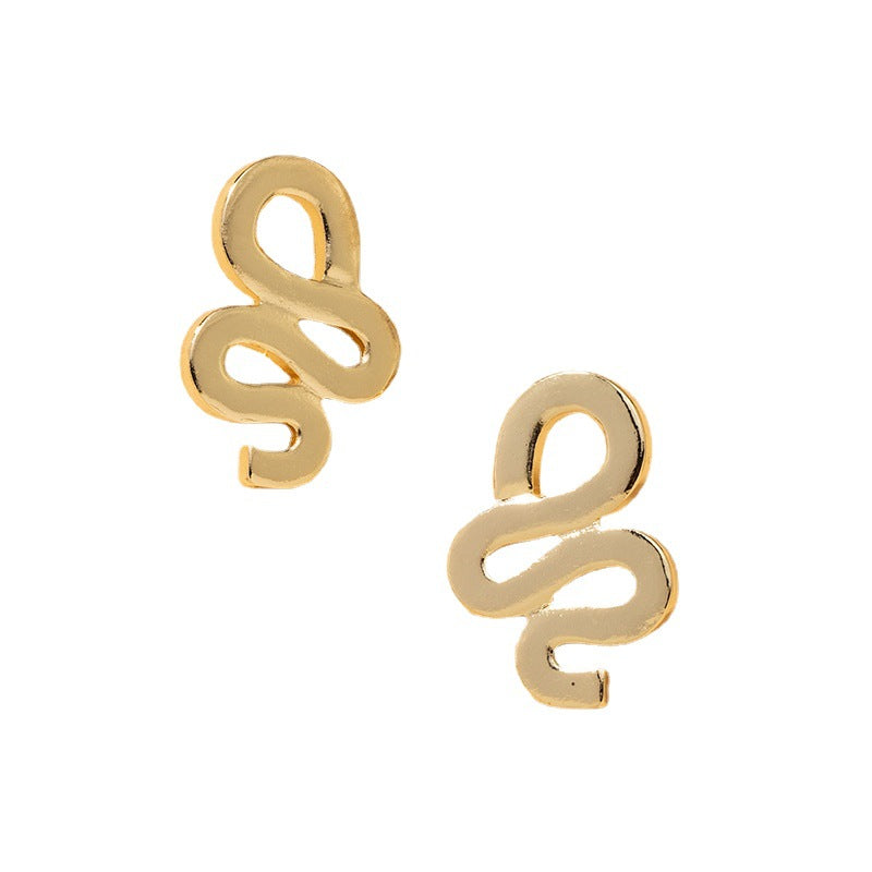 Exaggerated Geometric Metal Earrings - Vienna Verve Collection