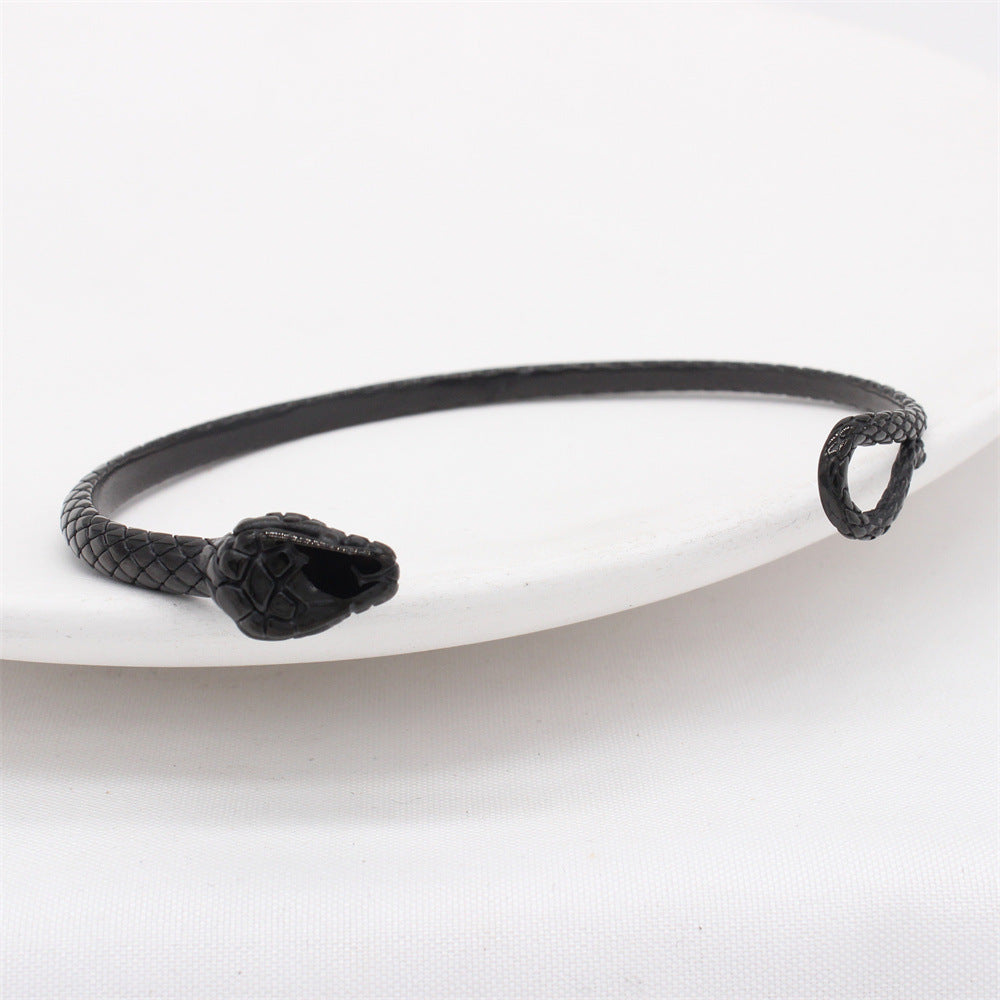 Titanium Steel Snake Bracelet for Men - Retro Style Wholesale Jewelry