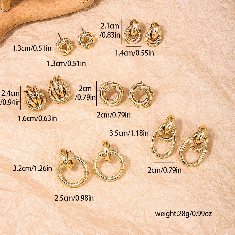 Wholesale Women's Metal Ring Earrings Set from Vienna Verve