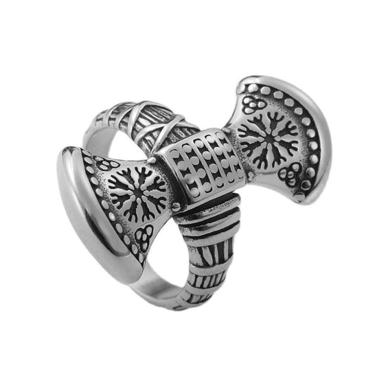 Viking Musical Instrument Ring - Personalized Titanium Steel Accessory for Men