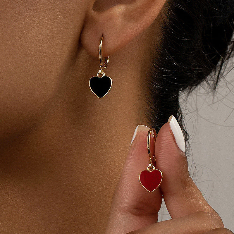 Romantic Glazed Love Earrings Set - Vienna Verve Collection