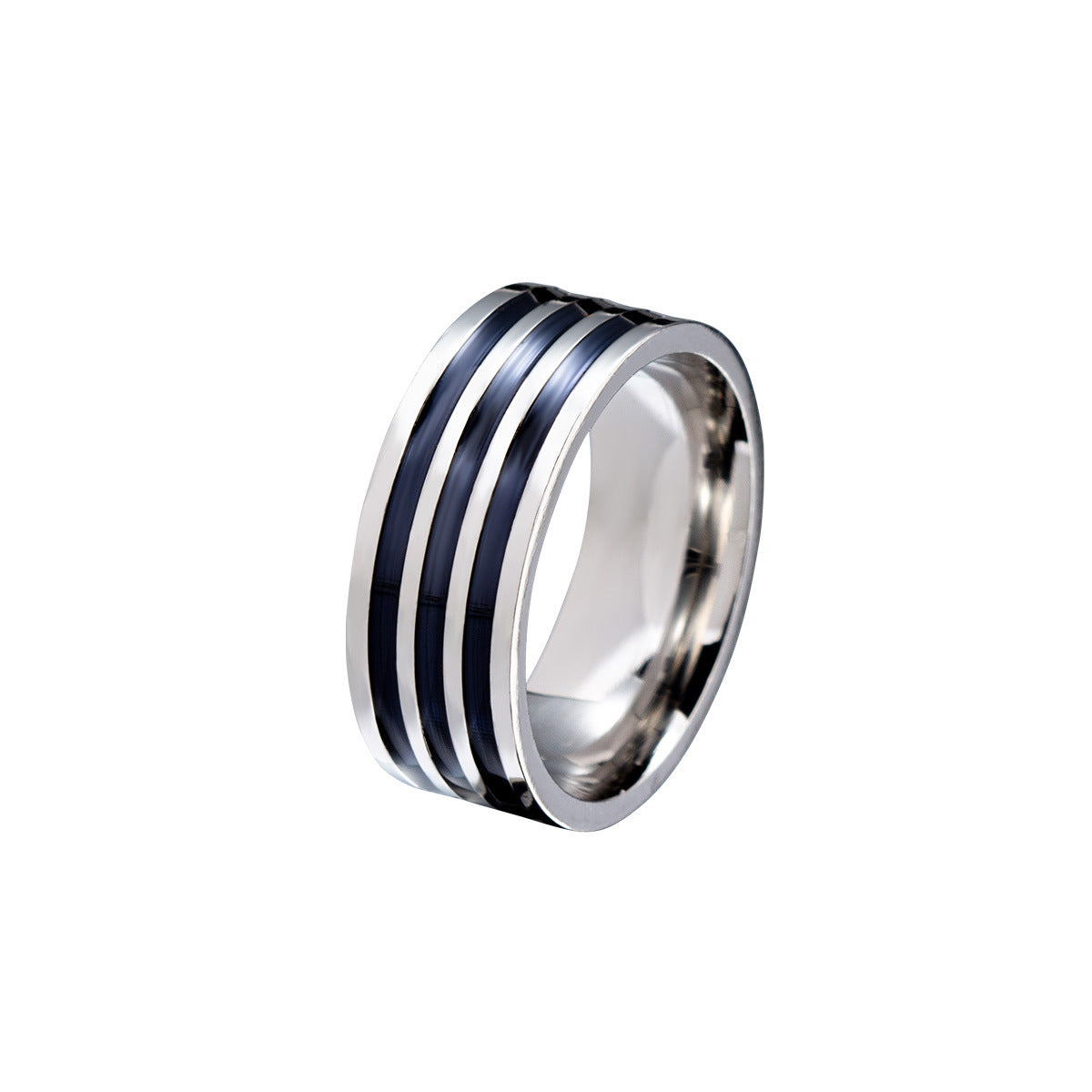 Trendy Titanium Steel Rings Set for Couples - Unique Japanese and Korean Inspired Design