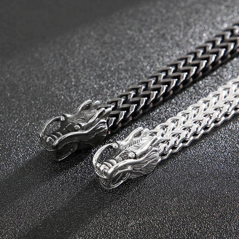 Vintage-Inspired Men's Titanium Steel Bracelet with Unique Faucet Design - Perfect Gift for Him