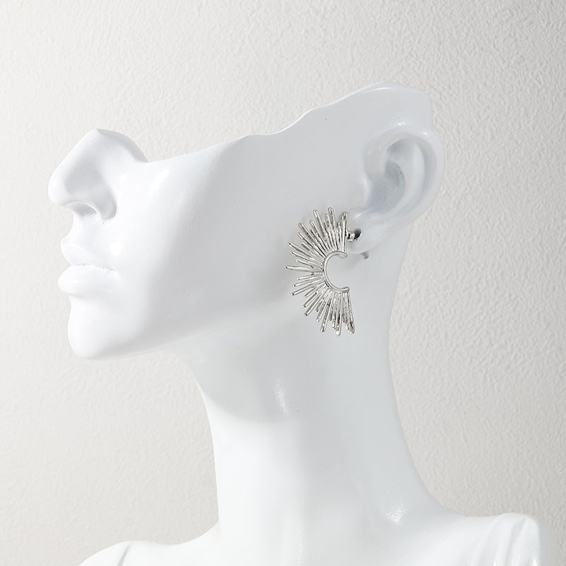 Sunlit Metal Earrings - Vienna Verve Collection