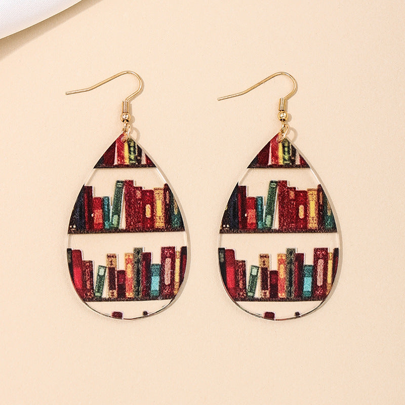 Enchanting Floral Wooden Graduation Earrings - Vienna Verve Collection