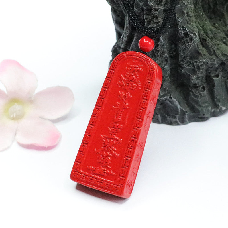 Cinnabar Five Thunder Orders Safe Pendant