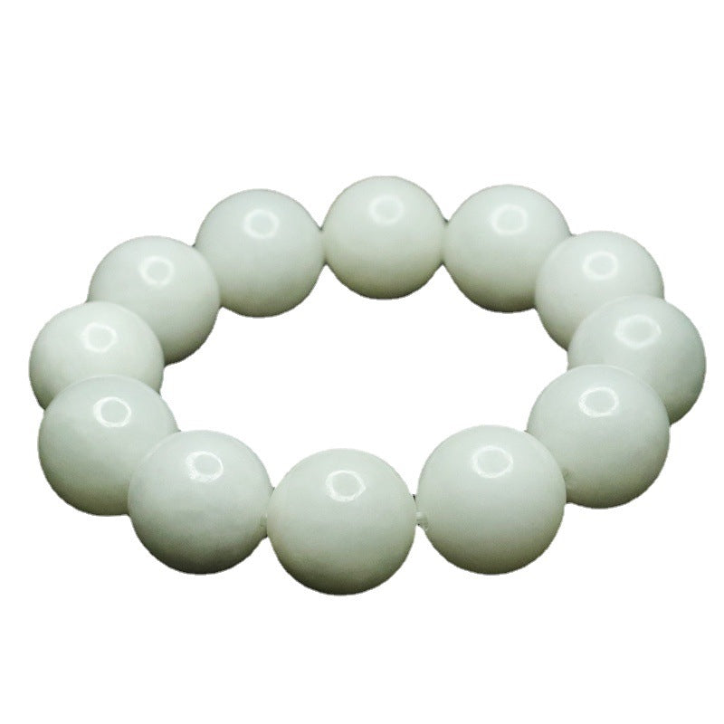 Fortune's Favor Sterling Silver Jade Bead Bracelet