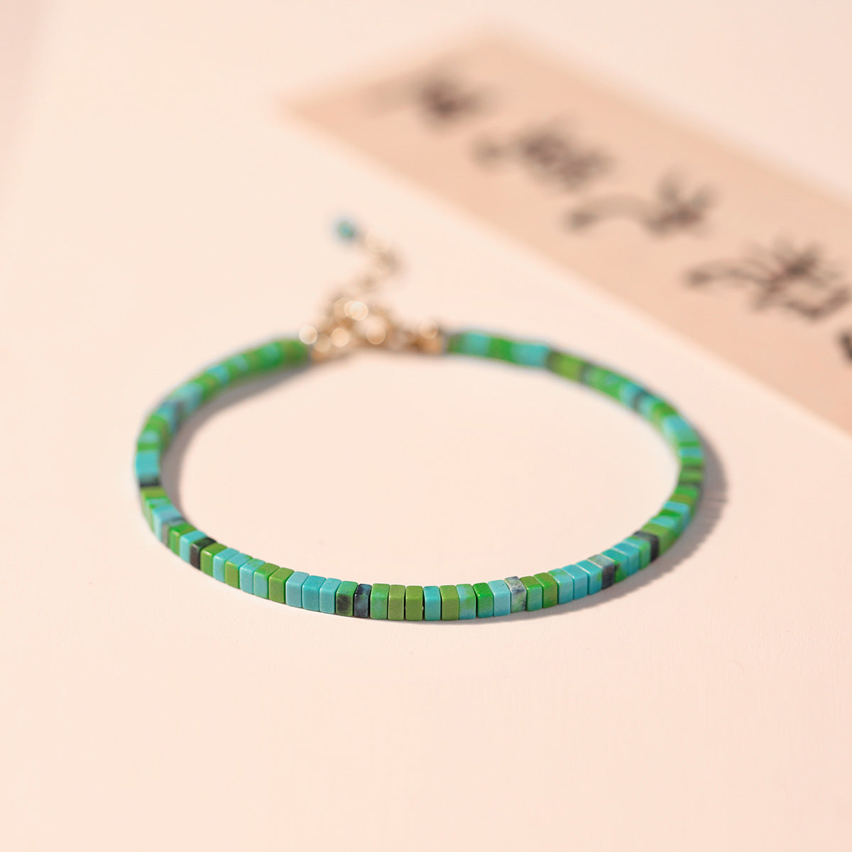 Elegant Retro Square Turquoise Bracelet for Fashion-Forward Women