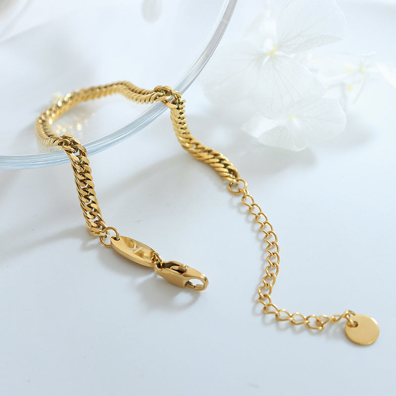 Extravagant Handcrafted Gold-Plated Bracelet by Planderful Collection